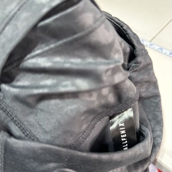 Anthropologie AllFelix Leopard Print Leggings Black Small 25” Active Running - Picture 14 of 14